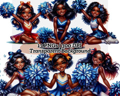 Black Girl Cheerleader - CraftNest - Digital Crafting and Art