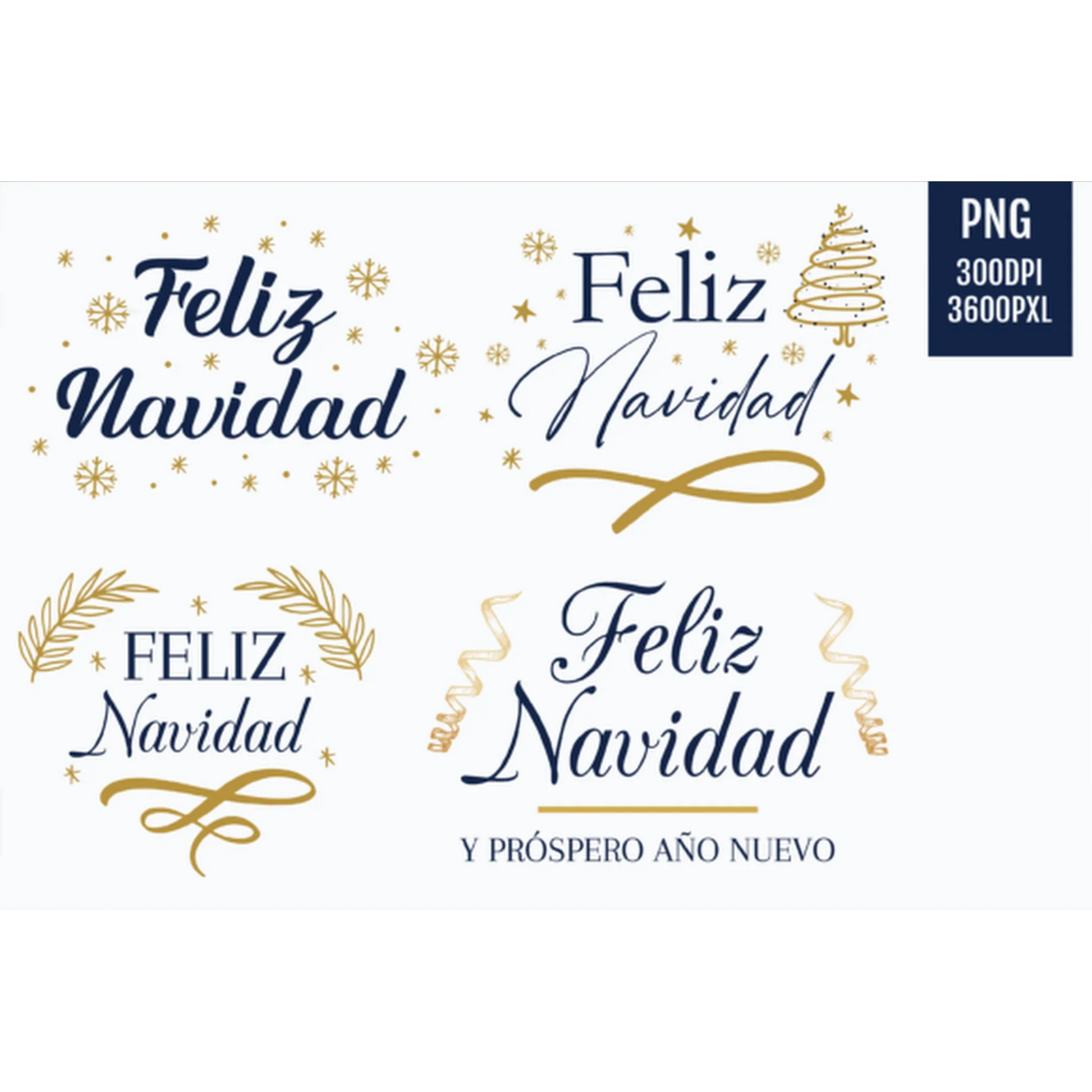 Feliz Navidad Christmas Clipart - CraftNest - Digital Crafting and Art