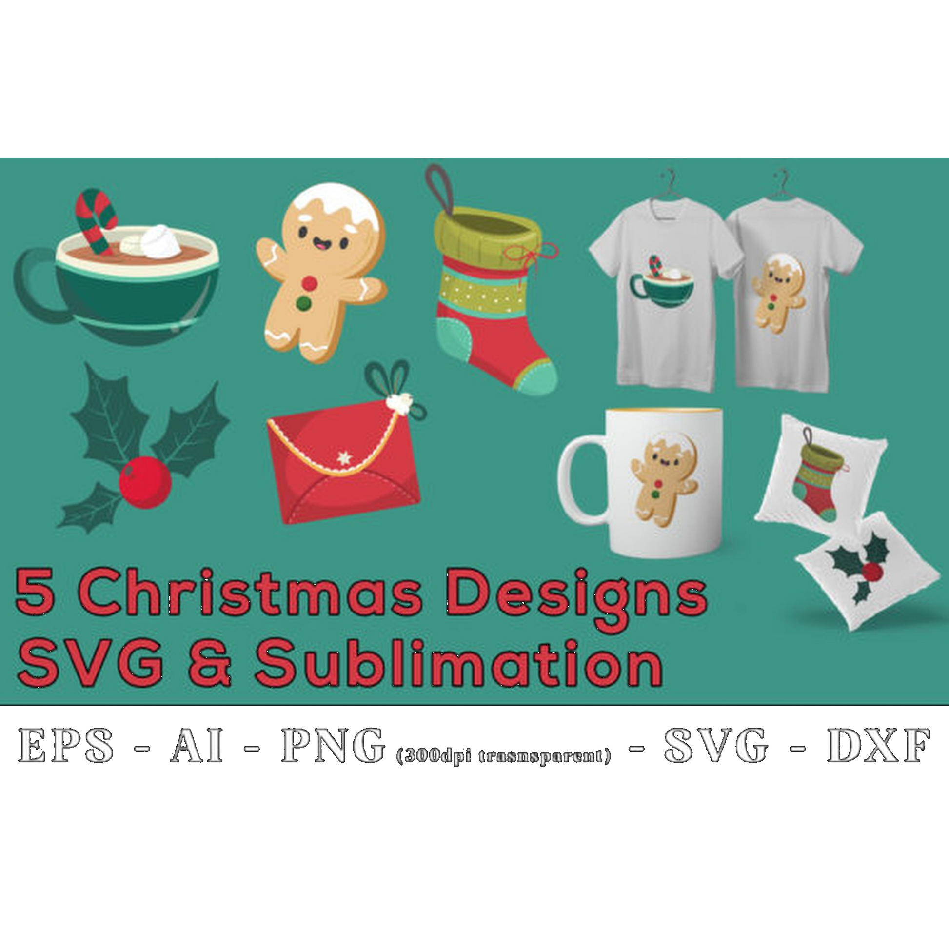 Christmas Designs SVG Set - CraftNest - Digital Crafting and Art