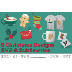 Christmas Designs SVG Set - CraftNest - Digital Crafting and Art