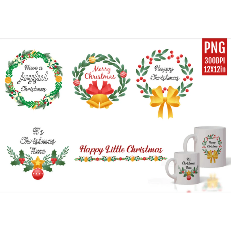 Merry Christmas Clipart - CraftNest - Digital Crafting and Art