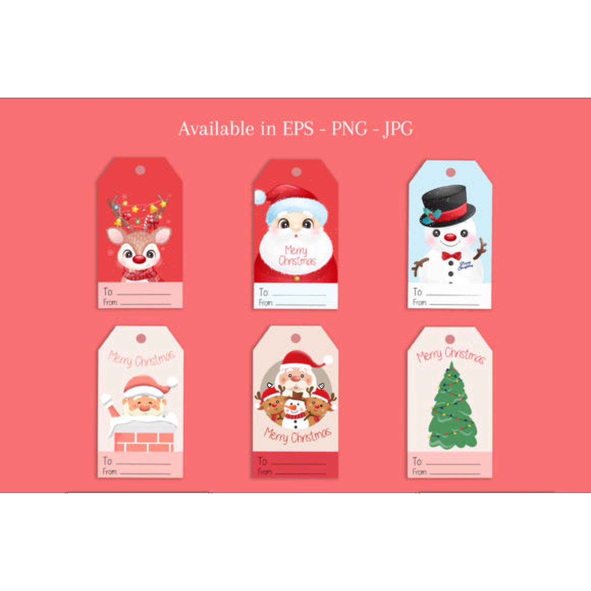 Christmas Gift Tags SVG Bundle - CraftNest - Digital Crafting and Art