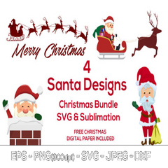 Santa Christmas SVG - CraftNest - Digital Crafting and Art