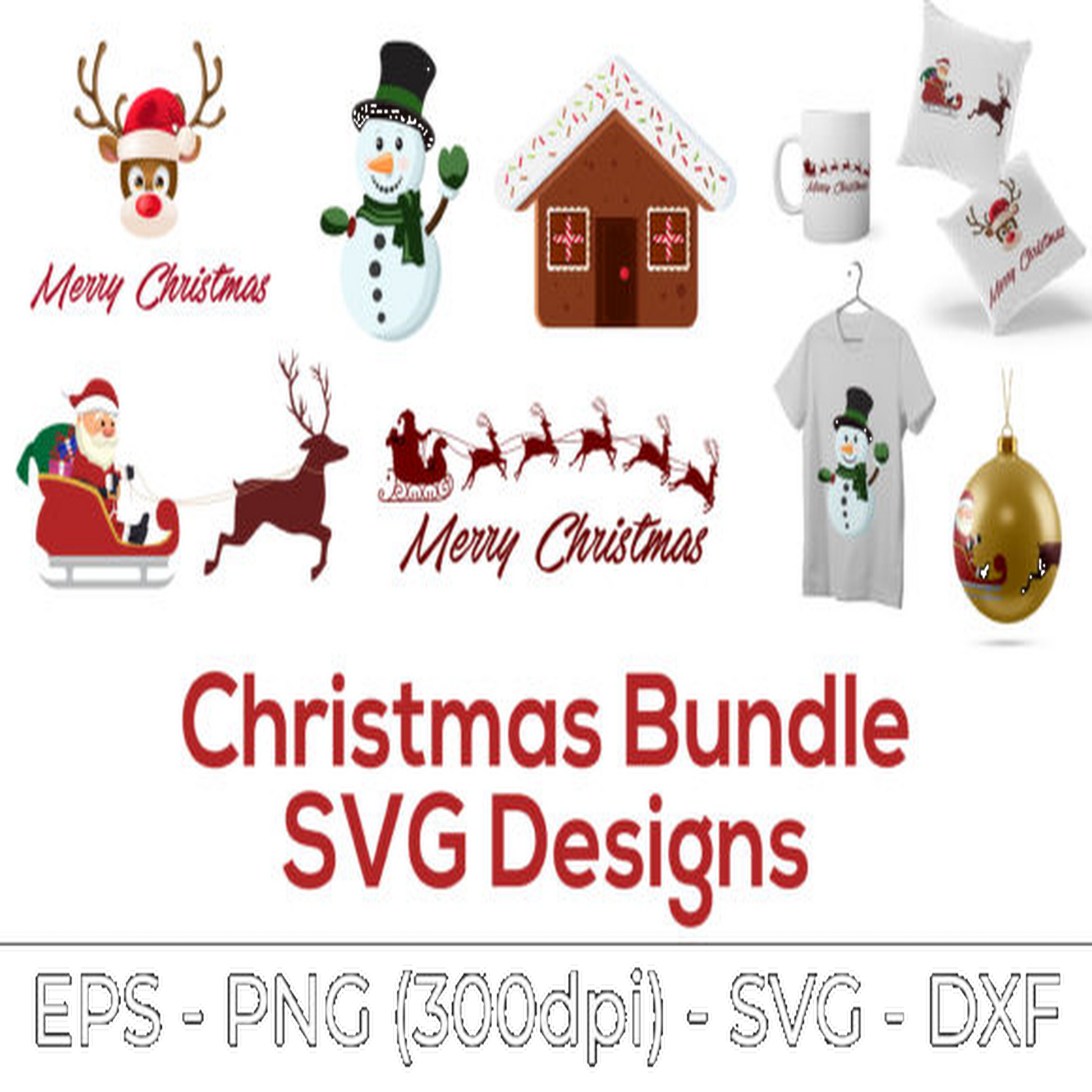 Merry Christmas SVG Bundle - CraftNest - Digital Crafting and Art