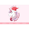 Christmas Unicorn SVG