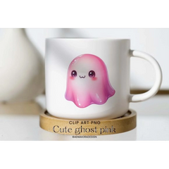Cute Pink Ghost Clipart - CraftNest - Digital Crafting and Art
