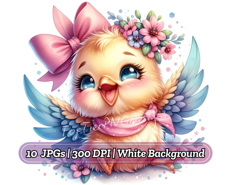 Cute Baby Girl Birds - CraftNest - Digital Crafting and Art