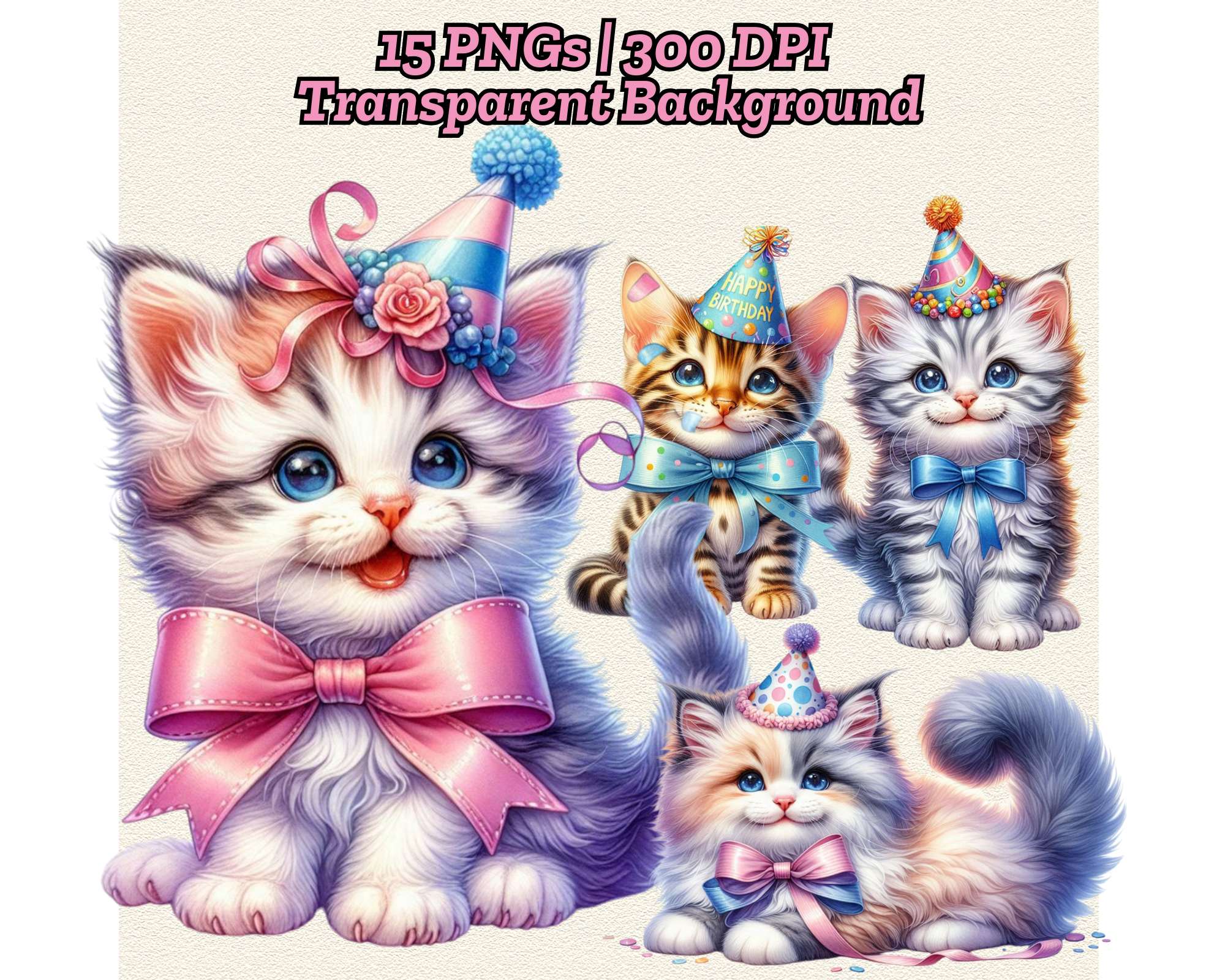 Cute Cat Birthday - CraftNest - Digital Crafting and Art