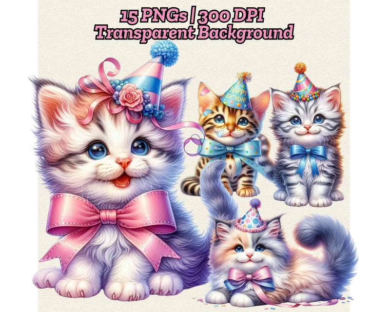 Cute Cat Birthday - CraftNest - Digital Crafting and Art