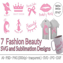 Fashion Beauty SVG - CraftNest - Digital Crafting and Art