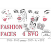 Fashion Faces SVG Bundle