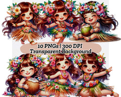 Hawaiian Girl - CraftNest - Digital Crafting and Art