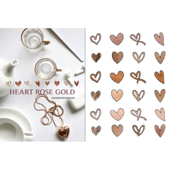 Rose Gold Heart Clipart - CraftNest - Digital Crafting and Art