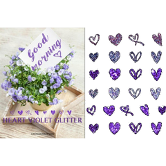 Violet Heart Clipart - CraftNest - Digital Crafting and Art