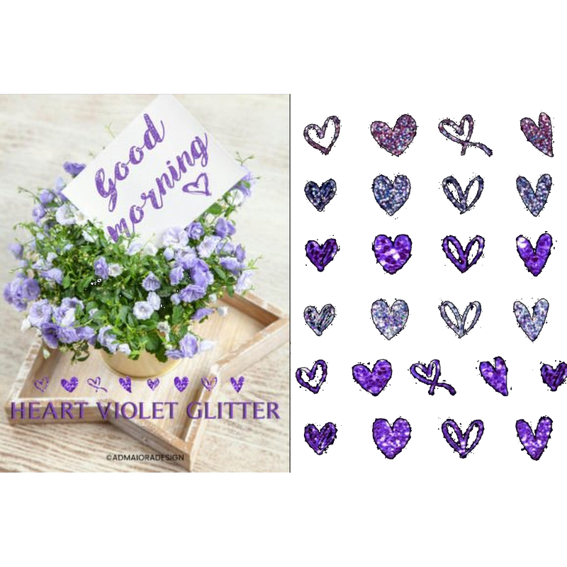 Violet Heart Clipart - CraftNest - Digital Crafting and Art