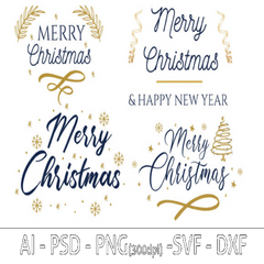 Merry Christmas SVG Sublimation - CraftNest - Digital Crafting and Art