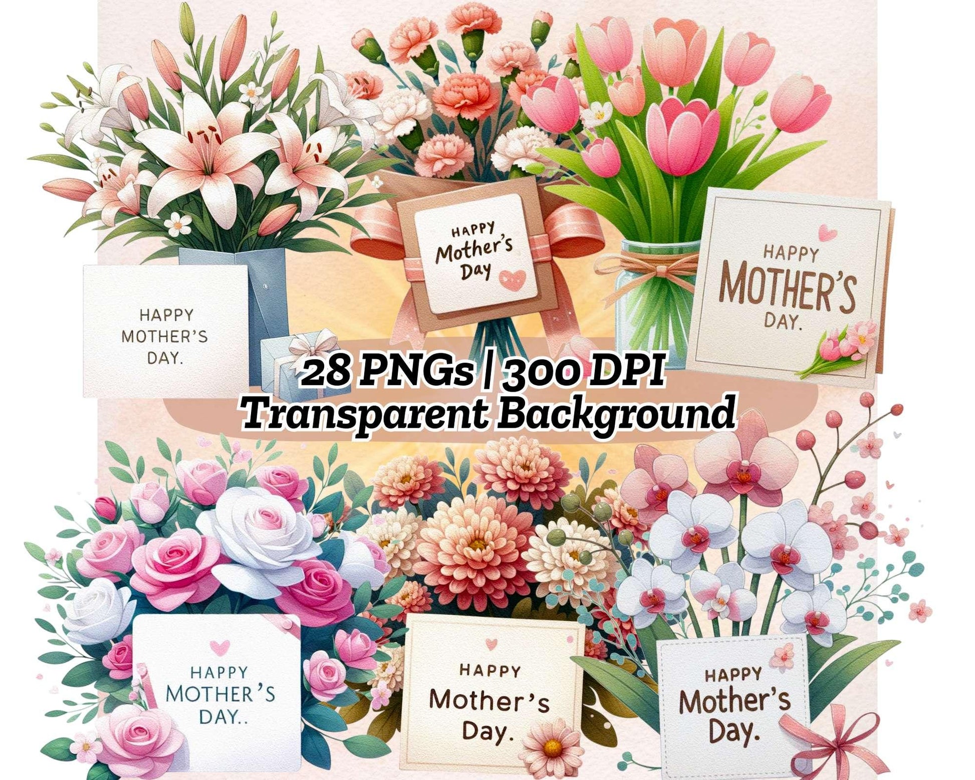 Mother's Day Flowers - CraftNest - Digital Crafting and Art