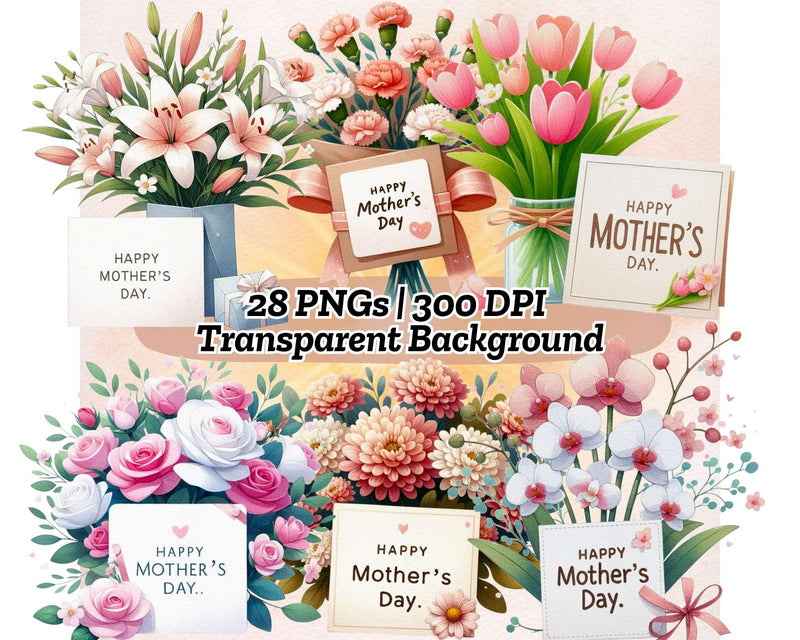 Mother's Day Flowers - CraftNest - Digital Crafting and Art