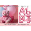 Pink Foil Alphabet Balloon Clipart