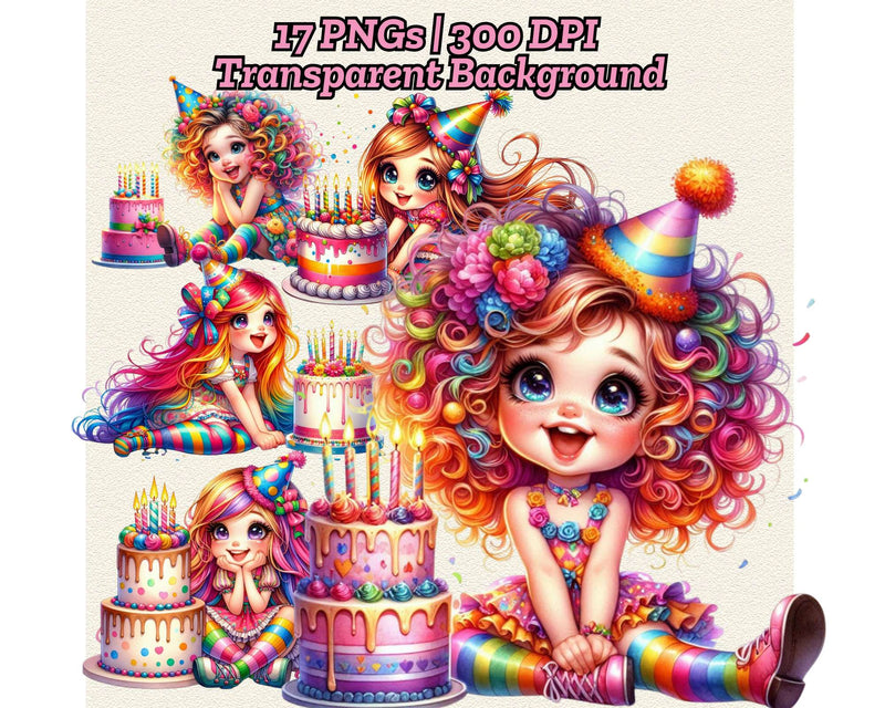 Quirky Birthday Girls - CraftNest - Digital Crafting and Art