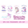 Rainbow Unicorn SVG Bundle