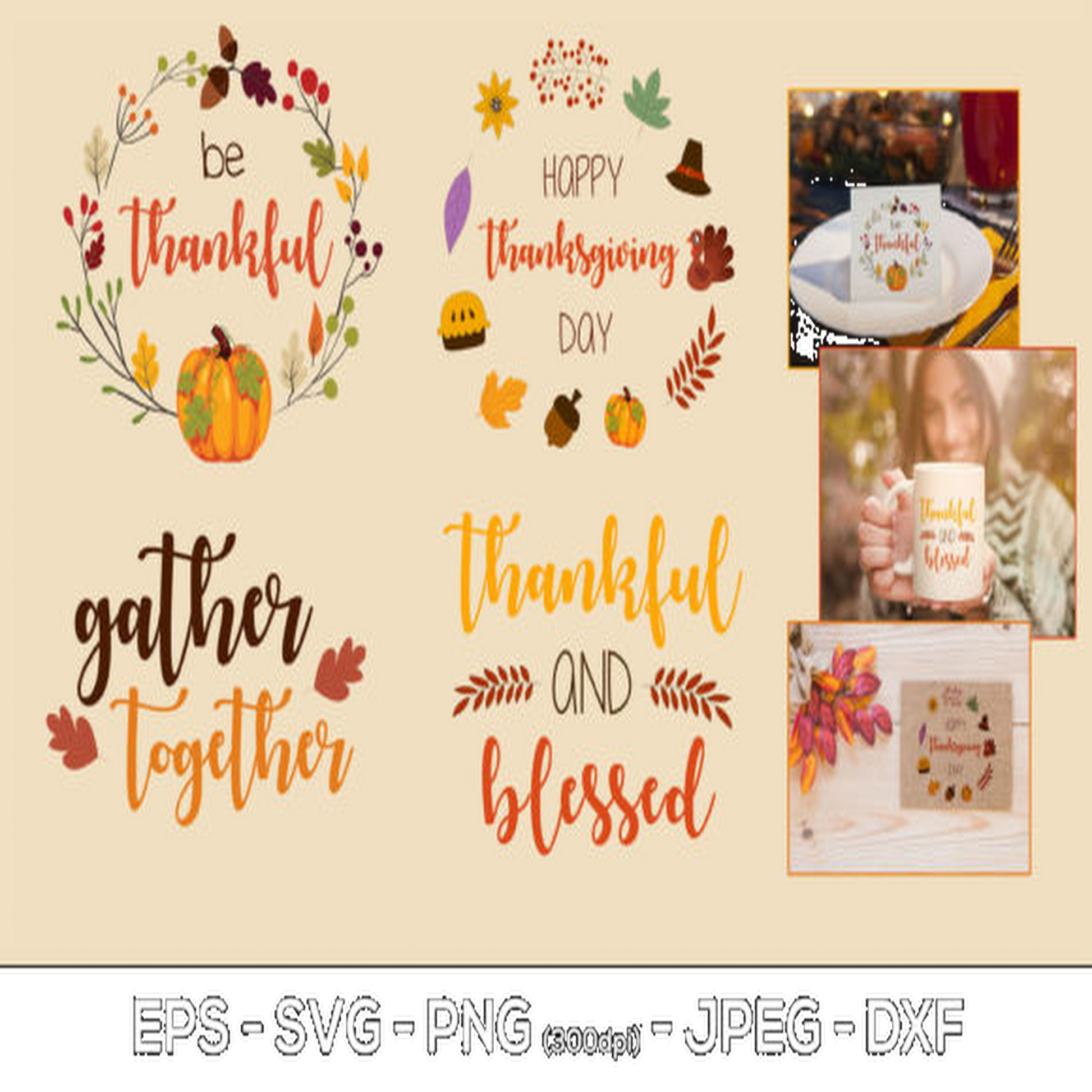 Fall Thanksgiving SVG Bundle - CraftNest - Digital Crafting and Art