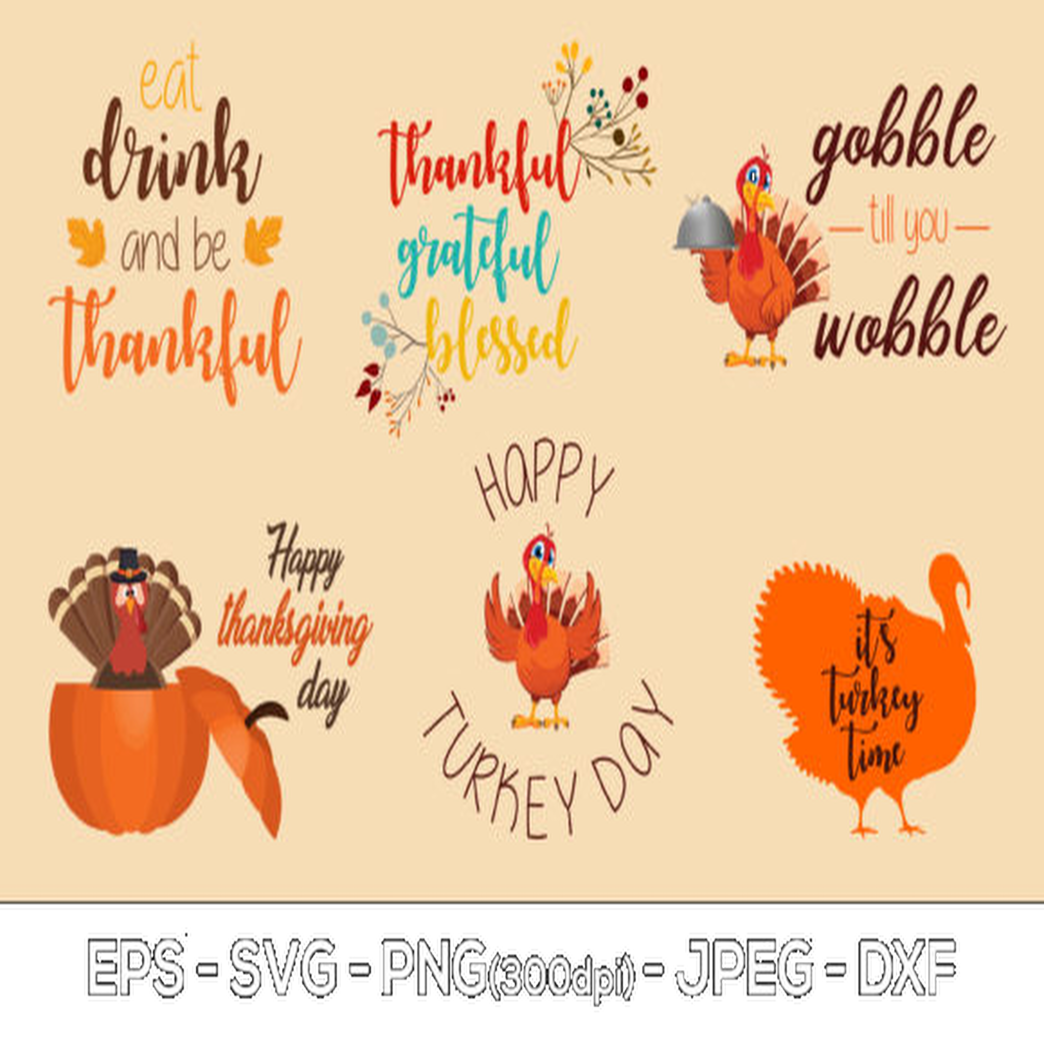 Turkey Thanksgiving SVG - CraftNest - Digital Crafting and Art