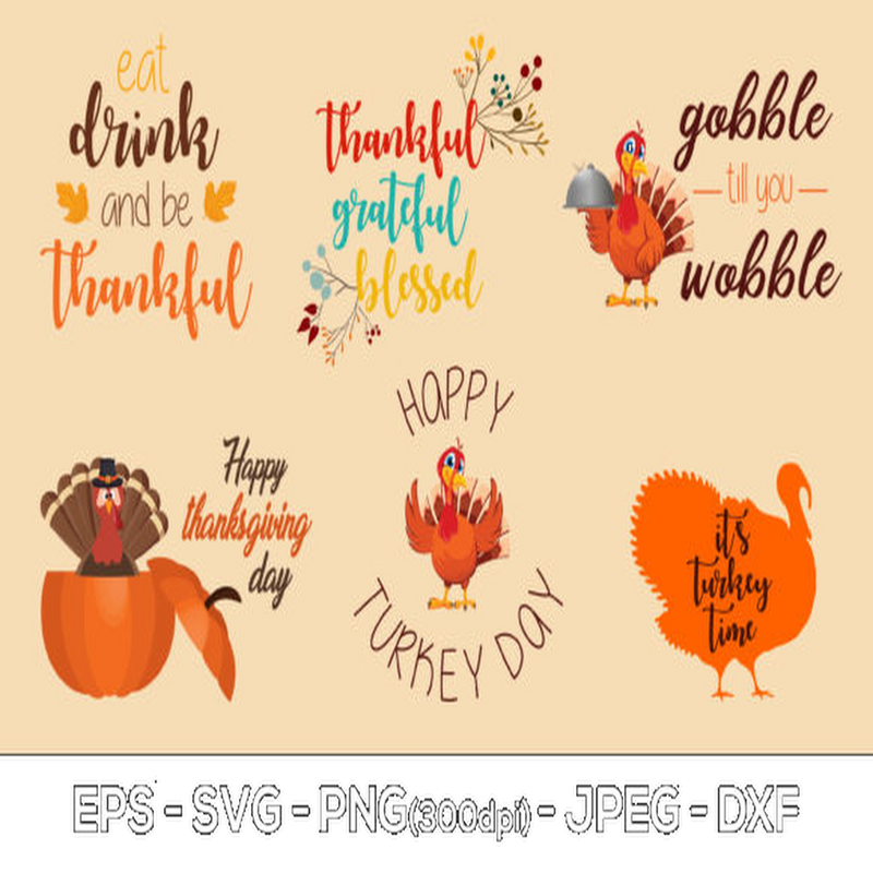 Turkey Thanksgiving SVG - CraftNest - Digital Crafting and Art