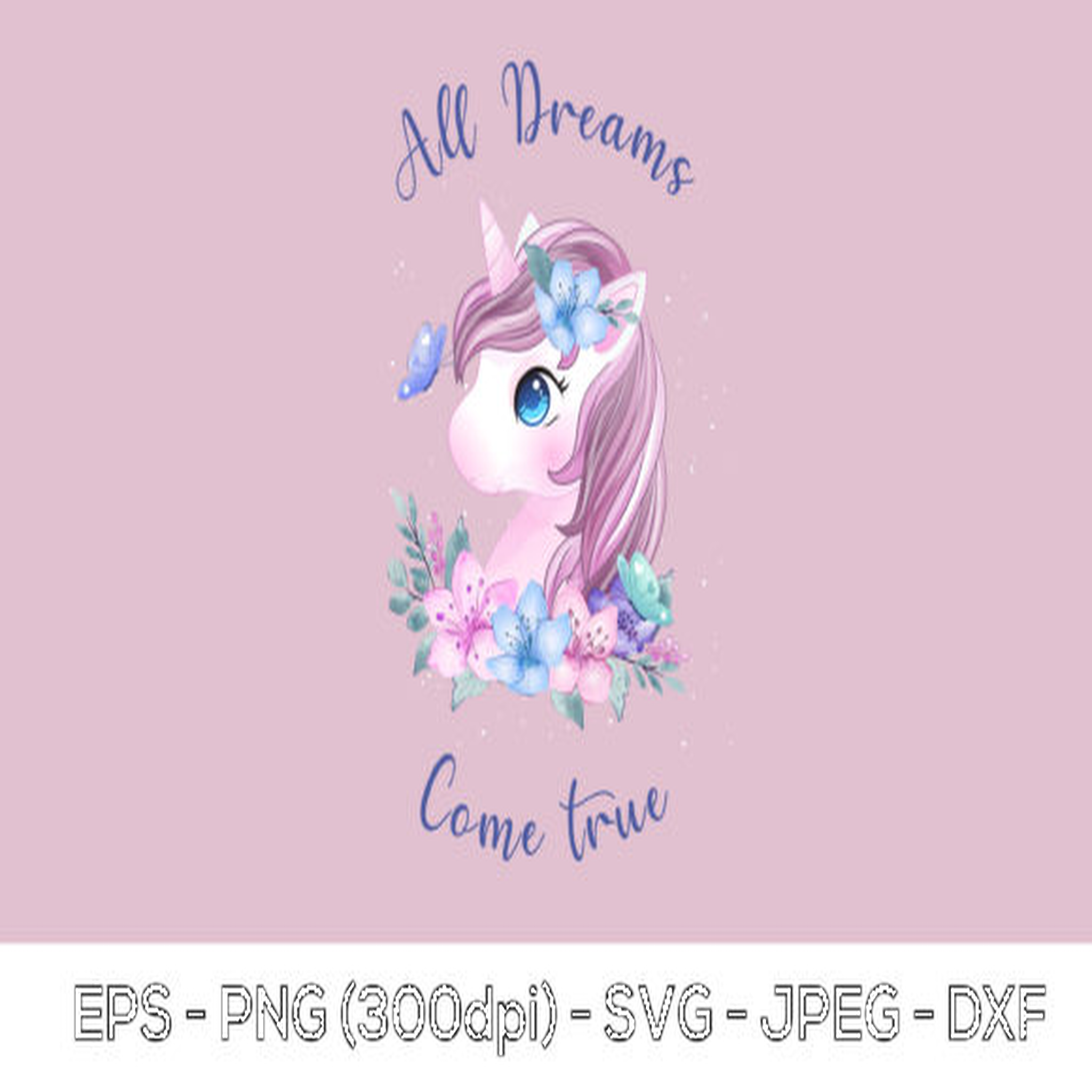 Watercolor Unicorn SVG - CraftNest - Digital Crafting and Art