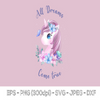 Watercolor Unicorn SVG