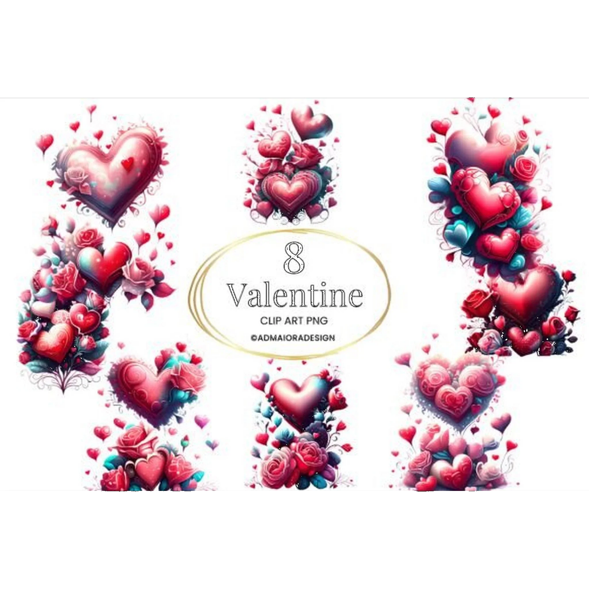 Valentine Heart Clipart - CraftNest - Digital Crafting and Art