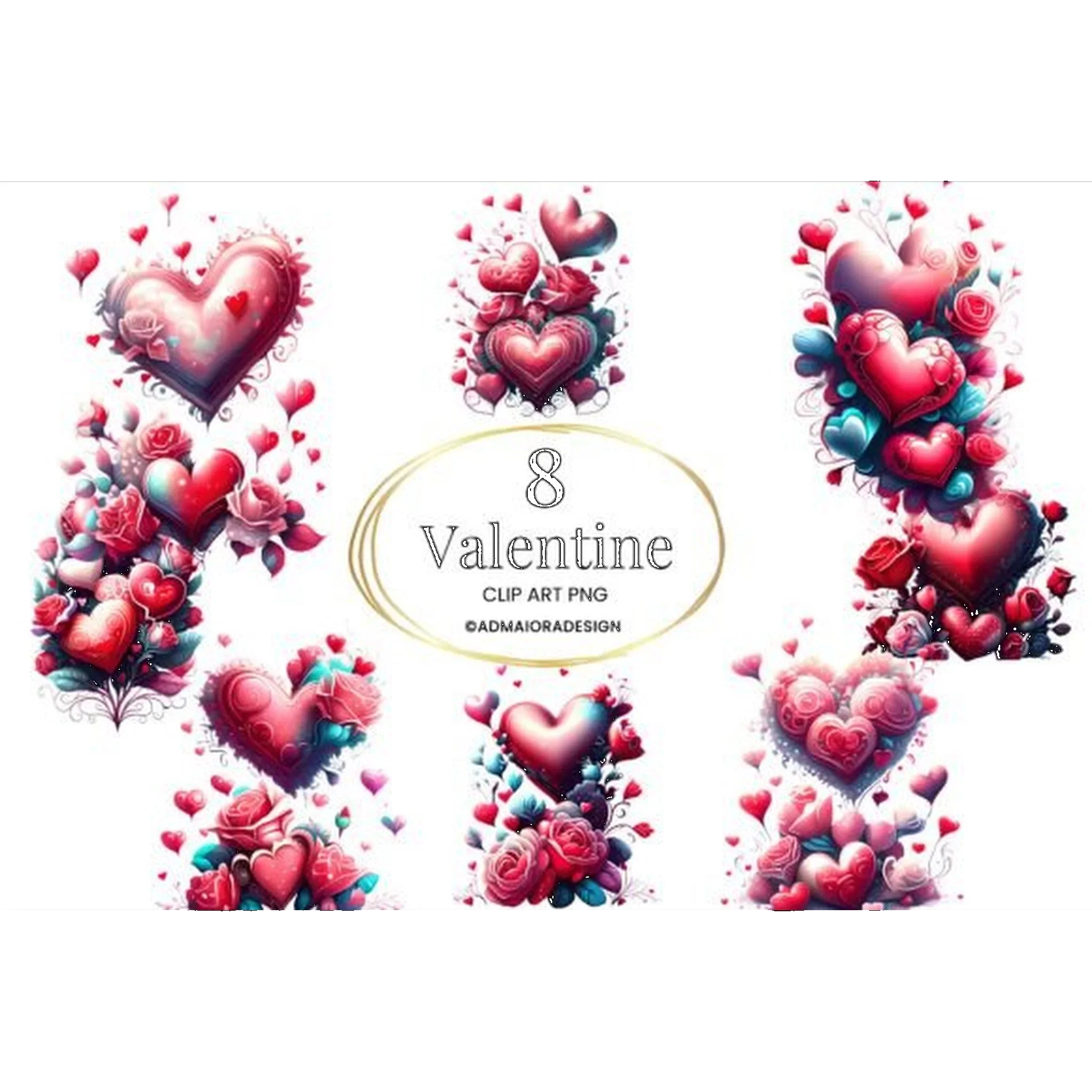 Valentine Heart Clipart - CraftNest - Digital Crafting and Art