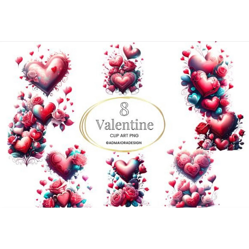 Valentine Heart Clipart - CraftNest - Digital Crafting and Art