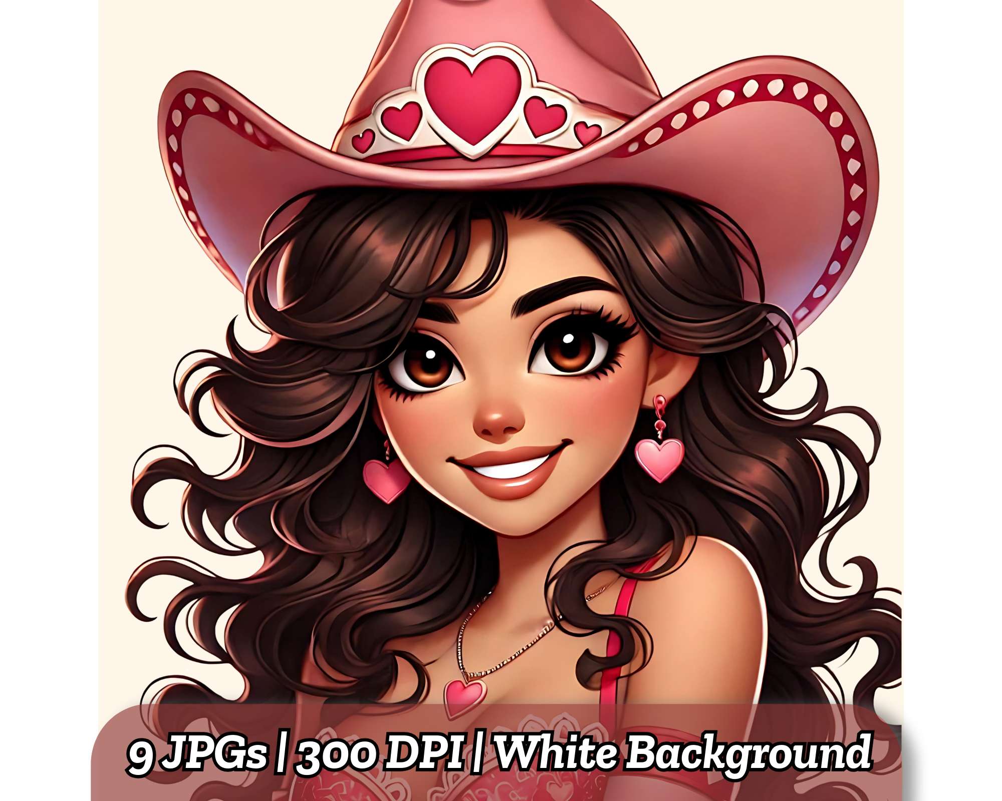 Valentine Cowgirl - CraftNest - Digital Crafting and Art