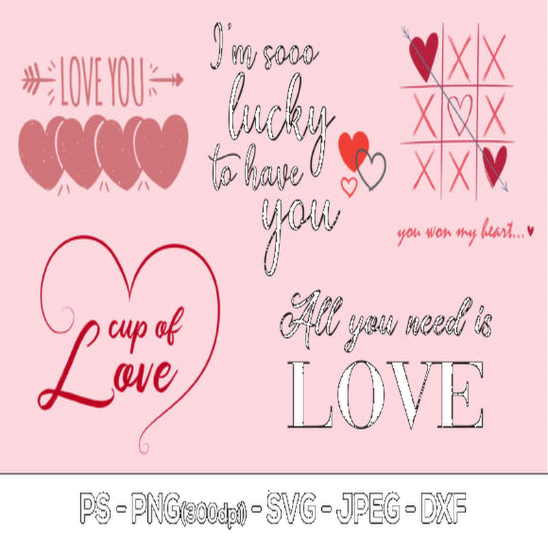 Heart and Love SVG - CraftNest - Digital Crafting and Art