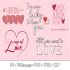 Heart and Love SVG