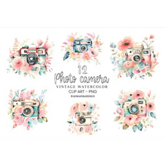 Vintage Camera Clipart - CraftNest - Digital Crafting and Art