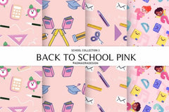 Back to School Seamless Digital Paper - CraftNest - Digital Crafting and Art