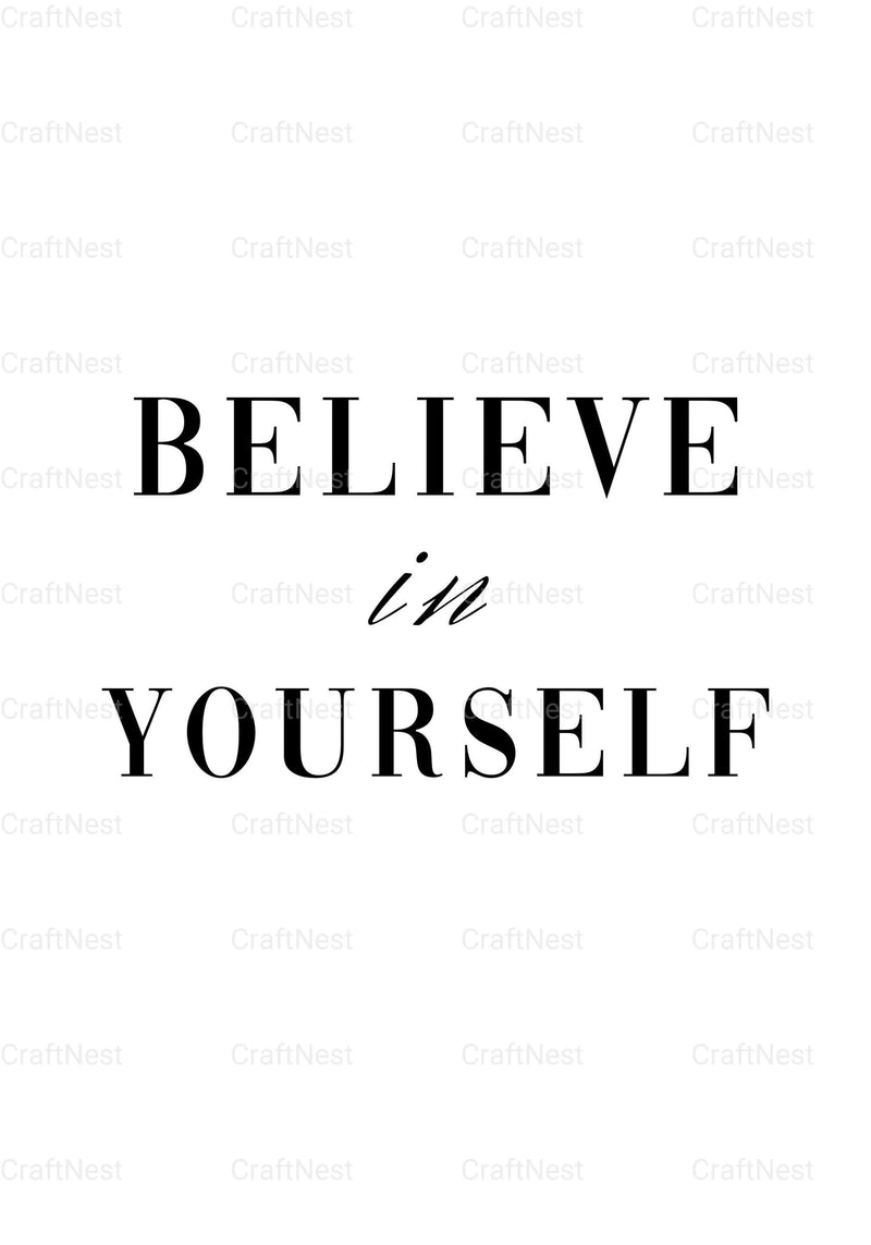 Minimalist Quote Wall Art Prints - CraftNest - Digital Crafting and Art