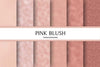 Blush Foil Texture Paper