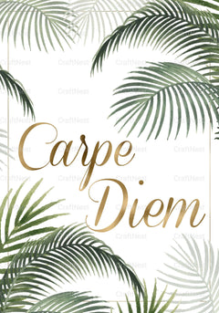 Carpe Diem Aesthetic Wall Art - CraftNest - Digital Crafting and Art