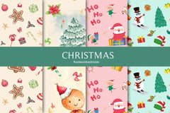 Christmas Seamless Patterns 2 - CraftNest - Digital Crafting and Art