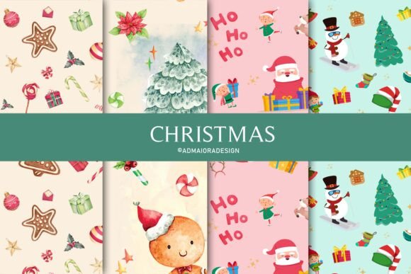 Christmas Seamless Patterns 2 - CraftNest - Digital Crafting and Art