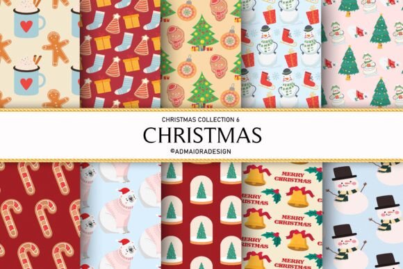 Christmas Green Trees Seamless Digital Paper - CraftNest - Digital Crafting and Art