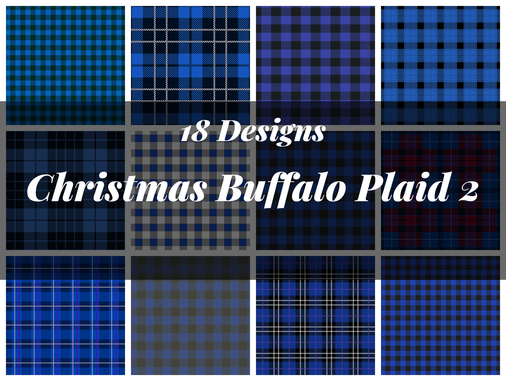 Christmas Buffalo Plaid Digital Paper 2 - CraftNest - Digital Crafting and Art