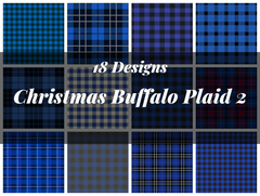 Christmas Buffalo Plaid Digital Paper 2 - CraftNest - Digital Crafting and Art
