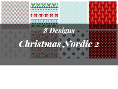 Christmas Nordic Seamless Digital Paper 2 - CraftNest - Digital Crafting and Art