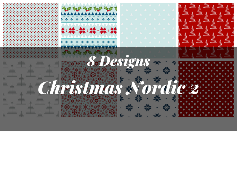 Christmas Nordic Seamless Digital Paper 2 - CraftNest - Digital Crafting and Art