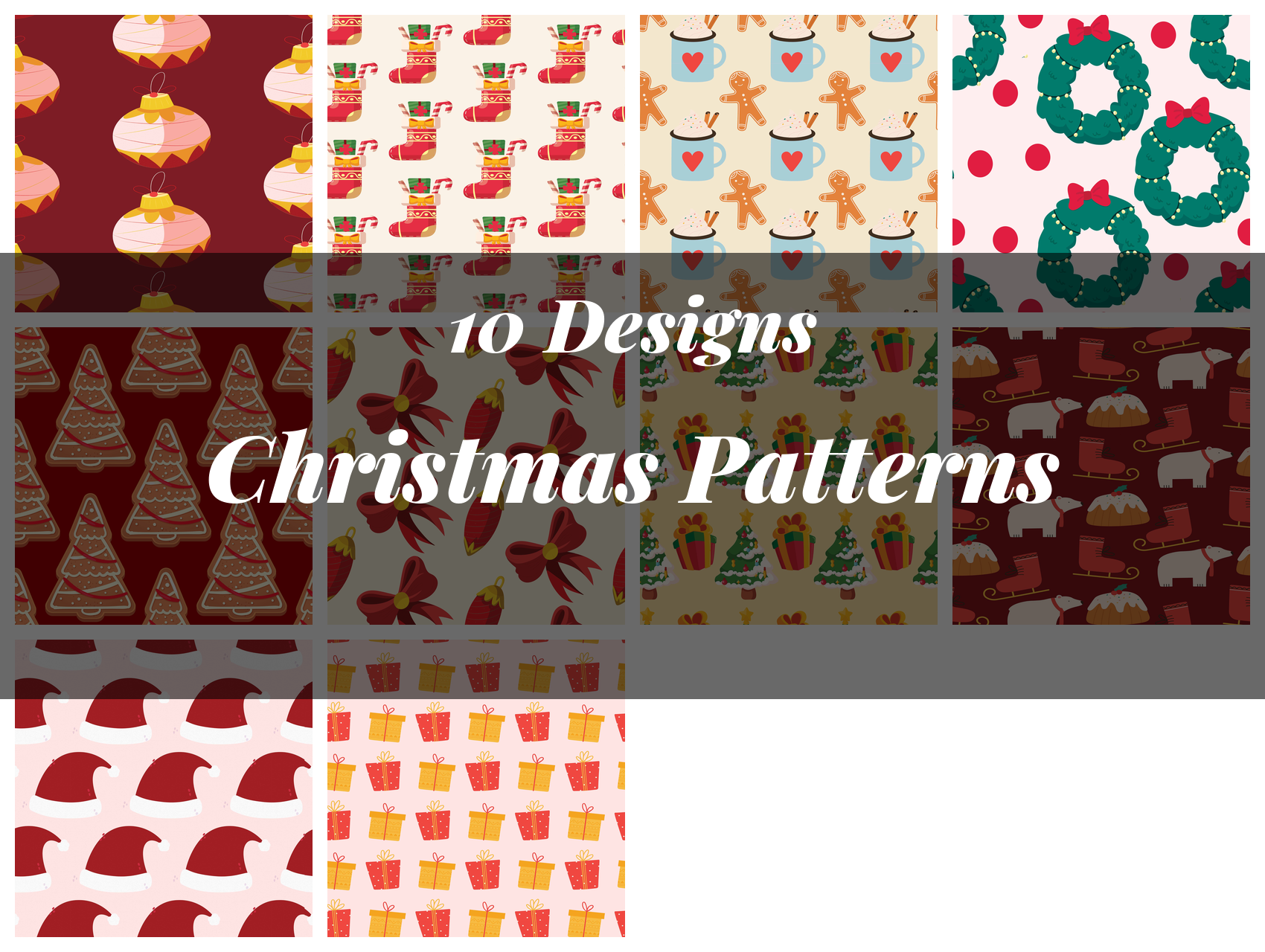 Christmas Seamless Patterns - CraftNest - Digital Crafting and Art