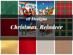 Christmas Reindeer Seamless Digital Paper - CraftNest - Digital Crafting and Art